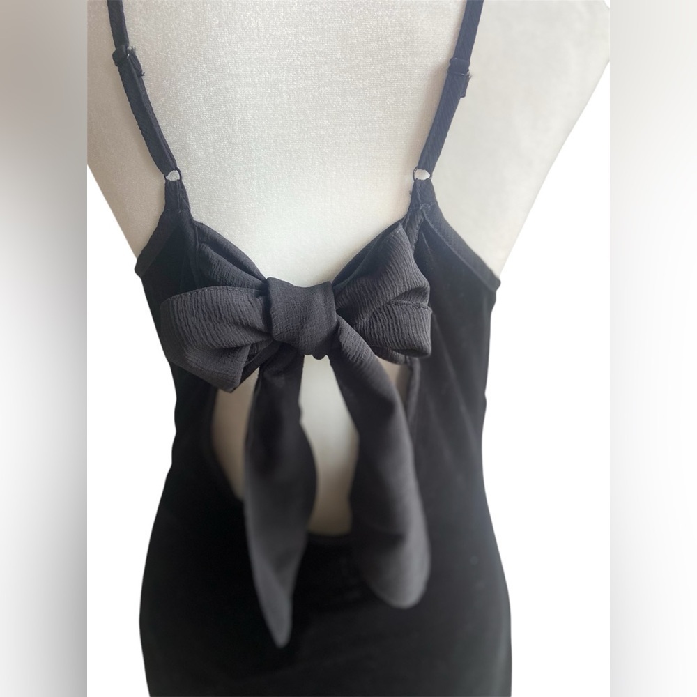 NWT Band of the Free Girl Crush Black Velvet MIDI Dress Size Large Whimsigoth - Picture 6 of 12